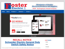Tablet Screenshot of fosterelectric.com